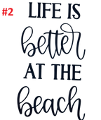 Beach Themed decals
