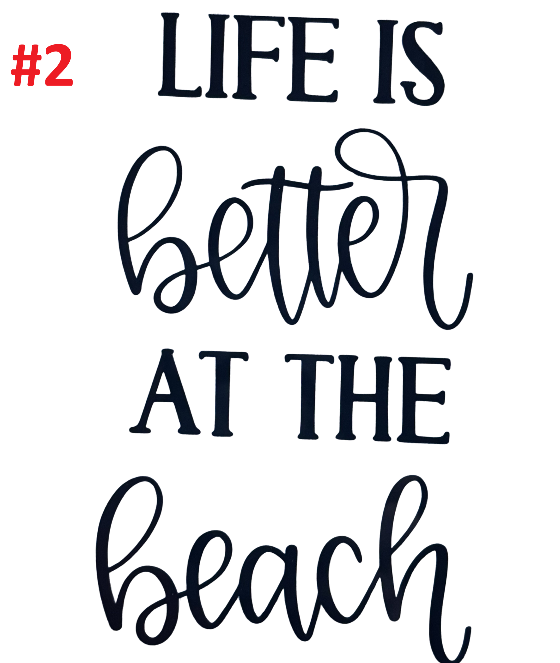 Beach Themed decals