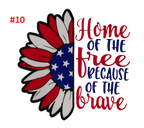 Red, White & Blue Decals