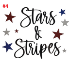 Red, White & Blue Decals