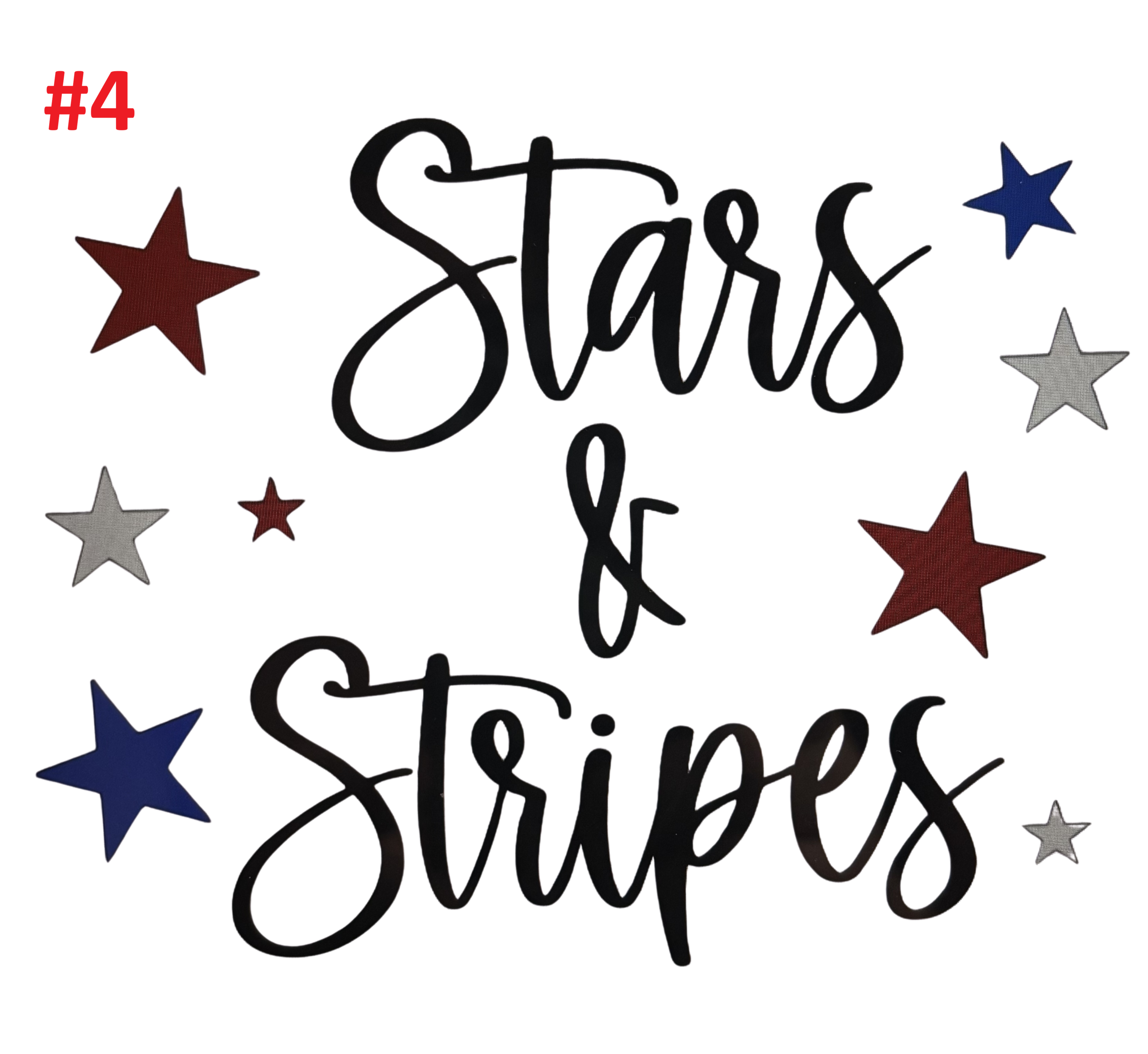 Red, White & Blue Decals
