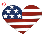 Red, White & Blue Decals